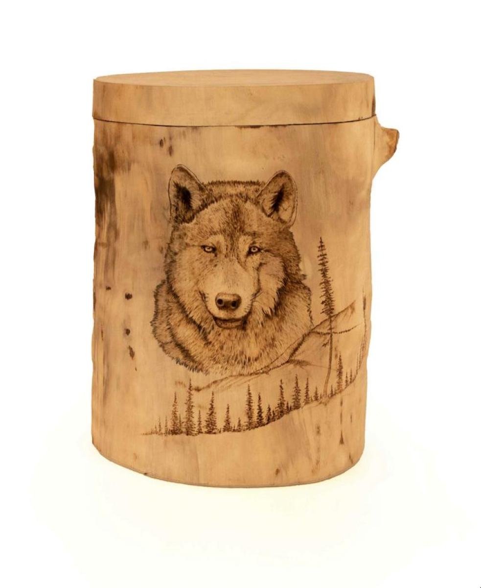 Holzurne Wolf