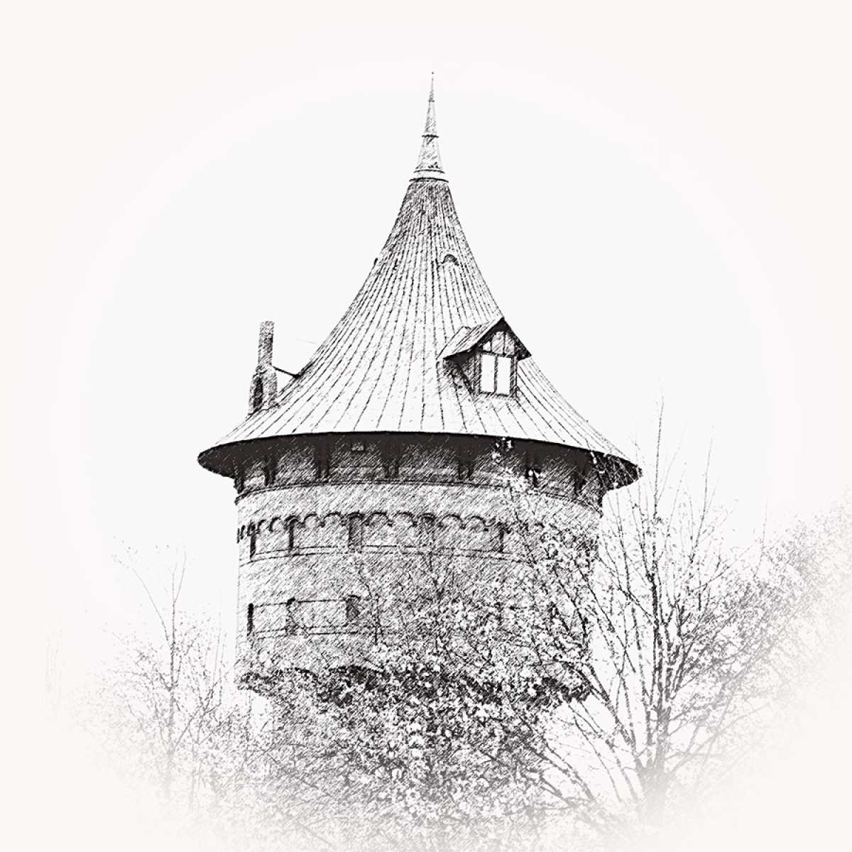 Cuxhaven Wasserturm – Motiv der Lasergravur