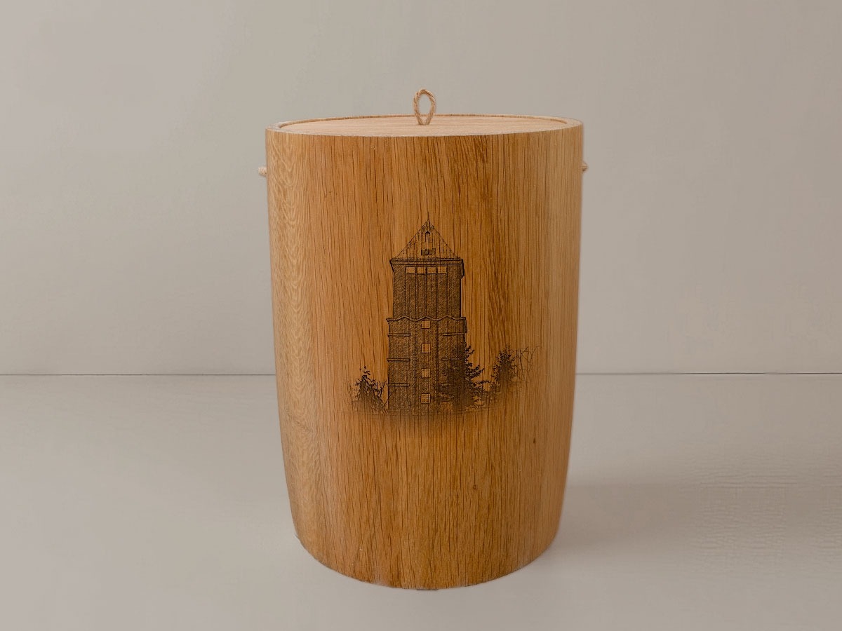 Bremen Blumenthal Wasserturm – Urne aus Eiche