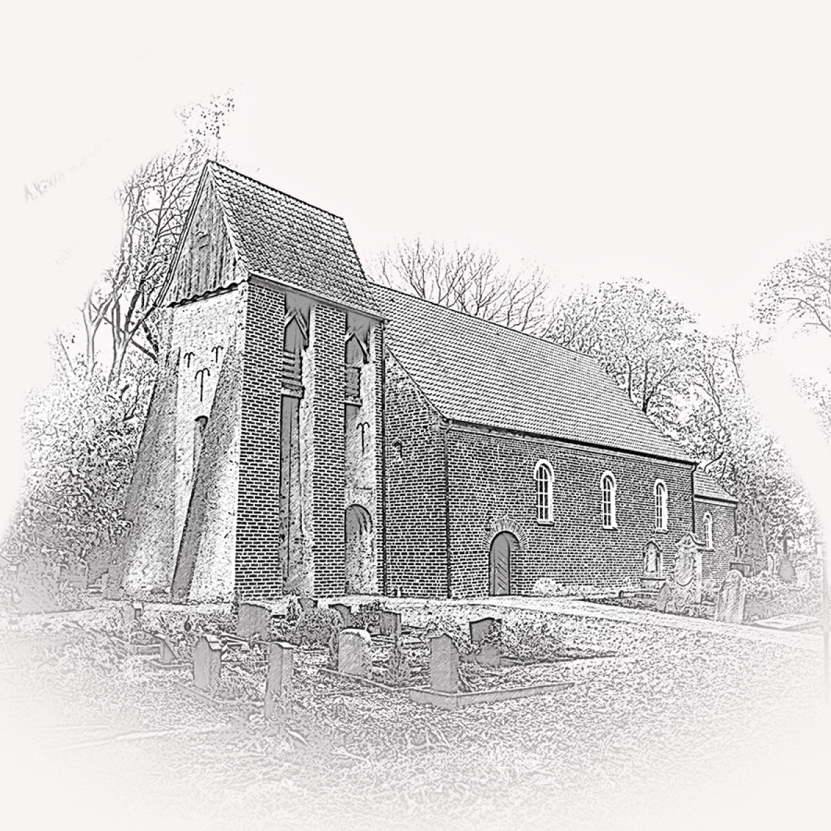 Aschwarden Bruch Kirche – Motiv der Lasergravur