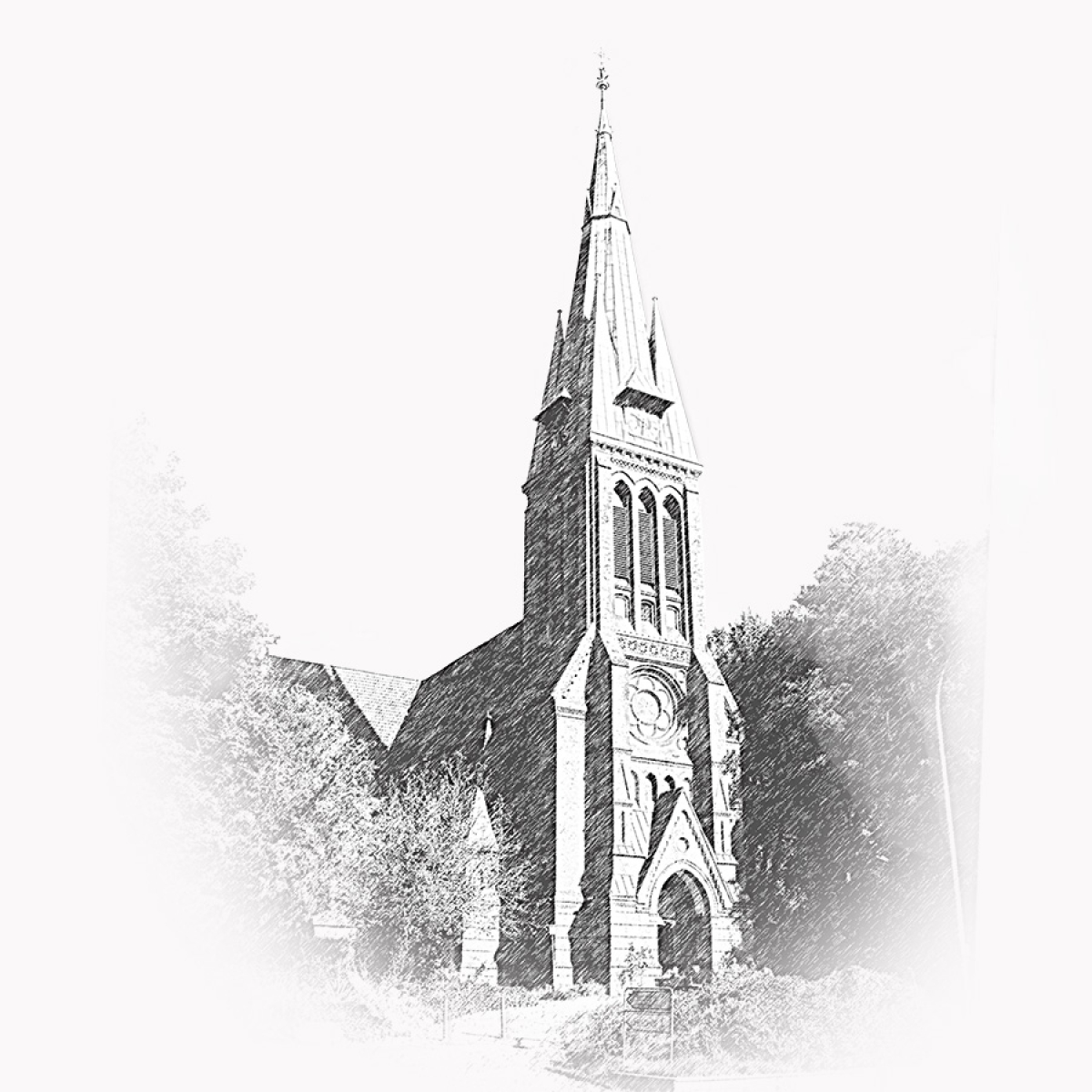 Bremen Blumenthal Kirche – Motiv der Lasergravur