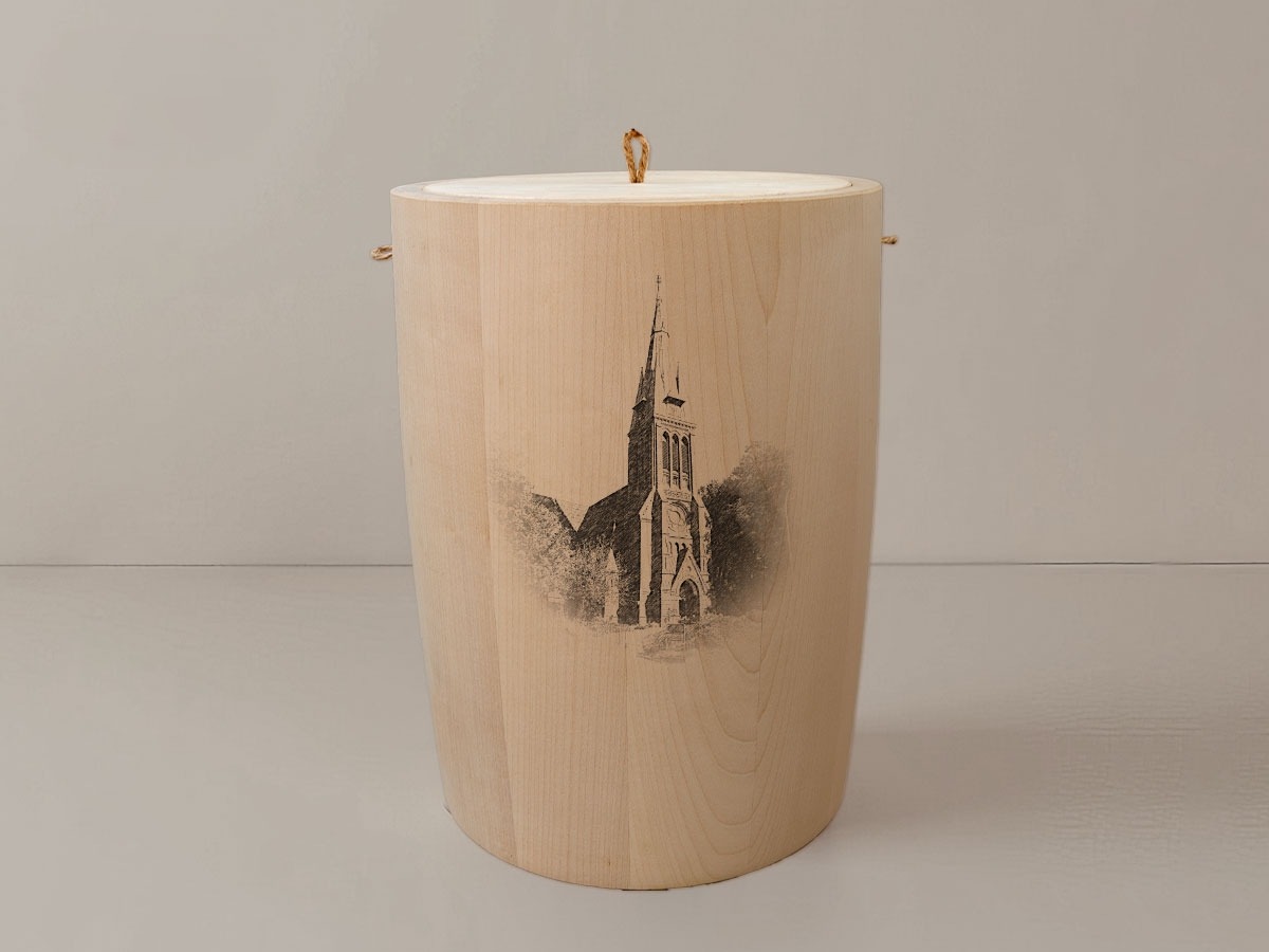 Bremen Blumenthal Kirche – Urne aus Ahorn