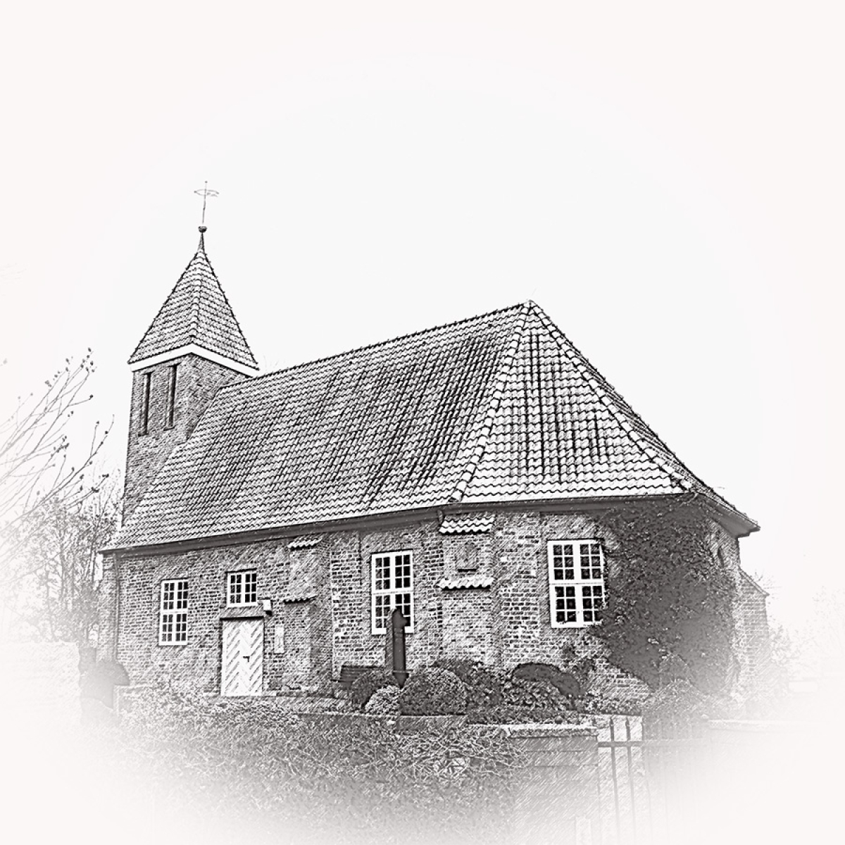 Büttel Kirche – Motiv der Lasergravur