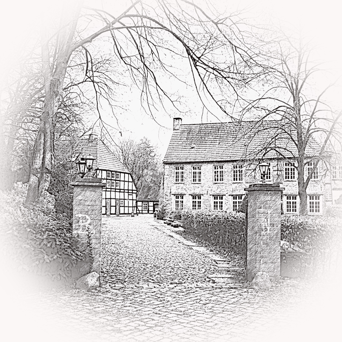 Bremen Blumenthal Tor zur Burg – Motiv der Lasergravur
