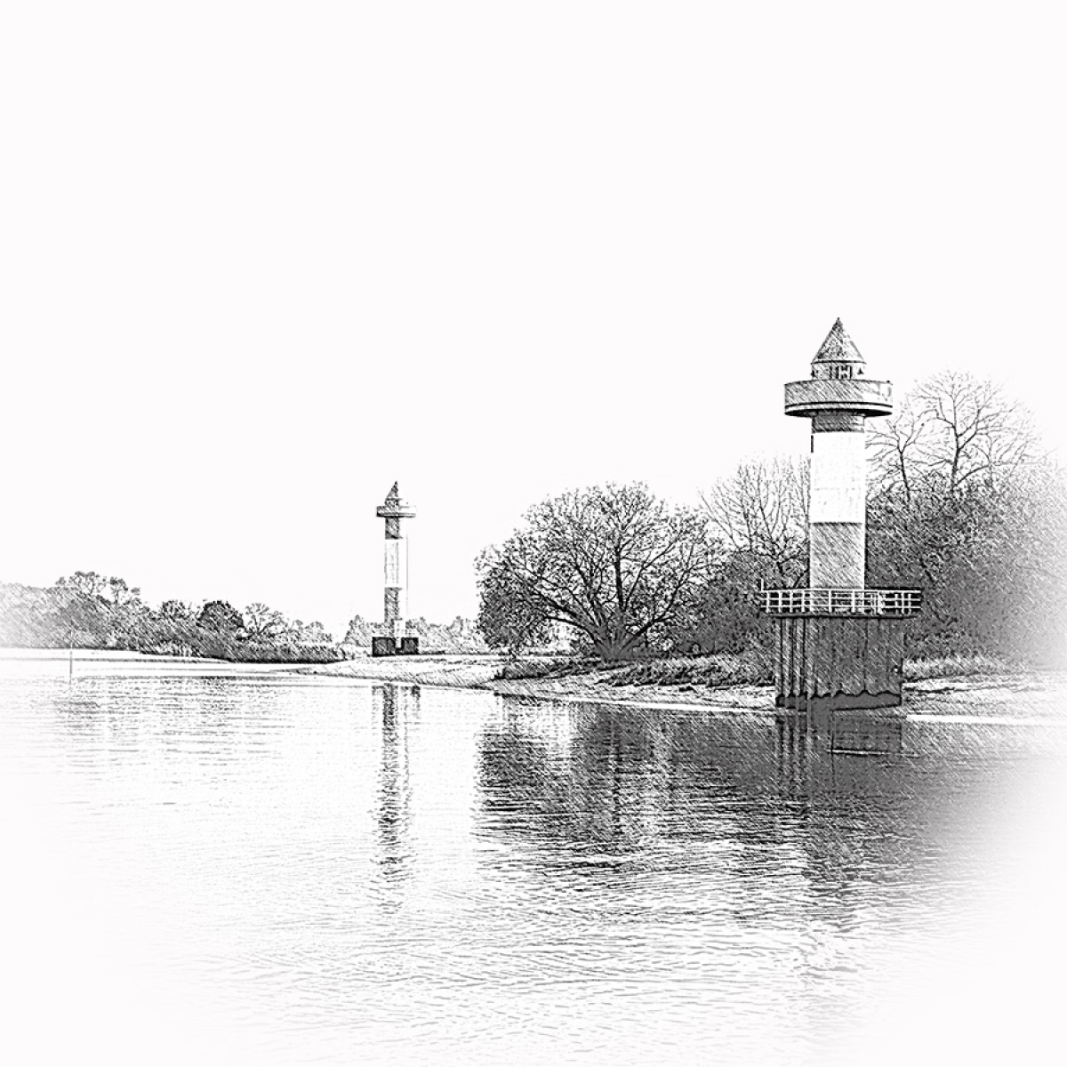 Berne an der Weser – Motiv der Lasergravur