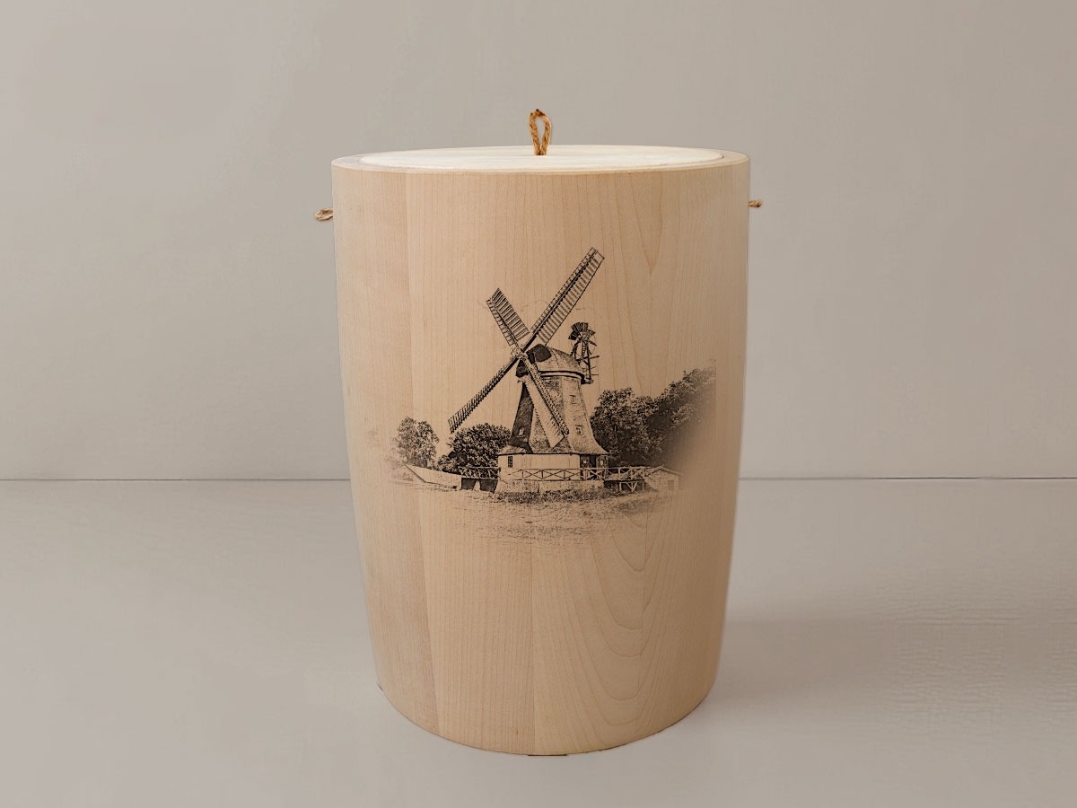 Worpswede Mühle – Urne aus Ahorn