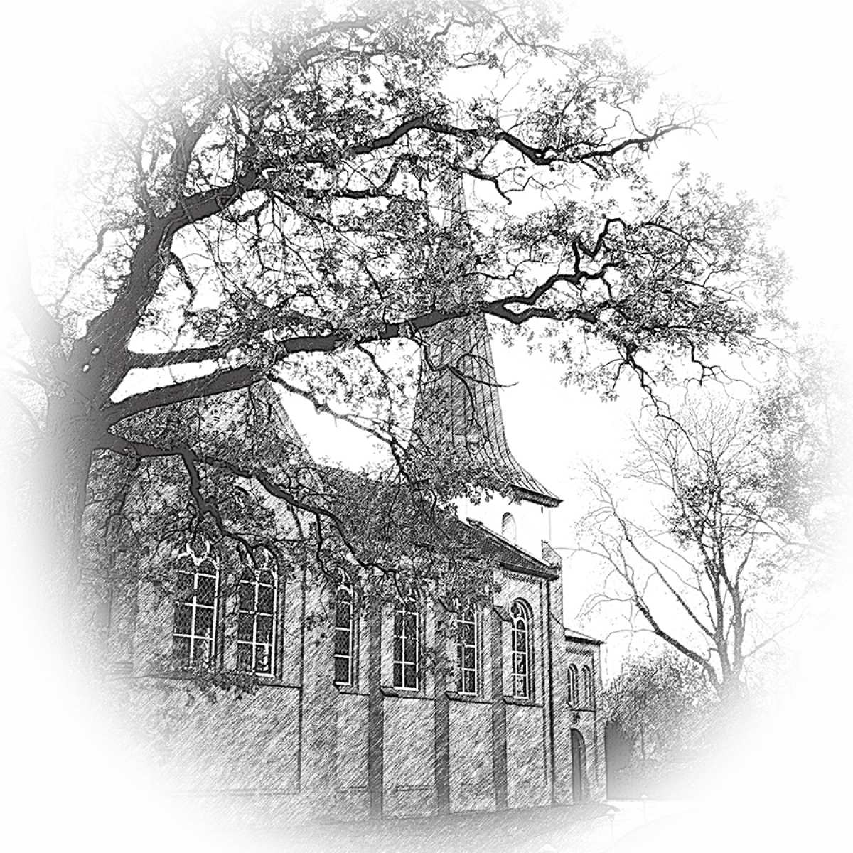 Utlede Kirche – Motiv der Lasergravur