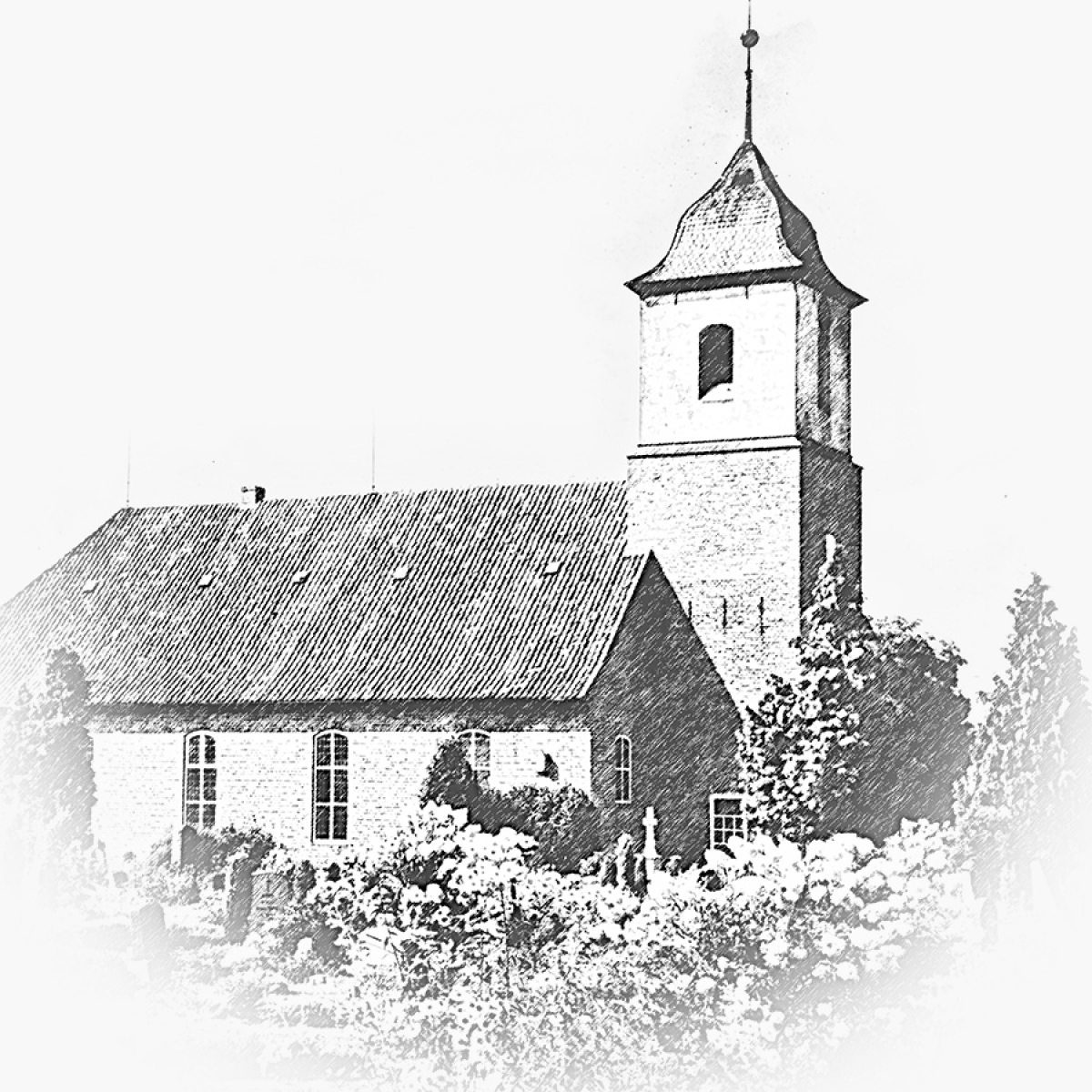Worpswede Kirche – Motiv der Lasergravur