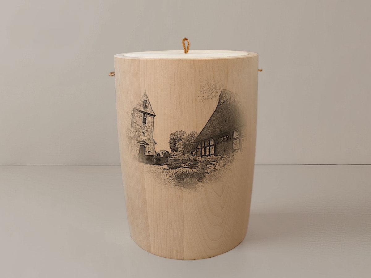 Schwanewede Kirche – Urne aus Ahorn