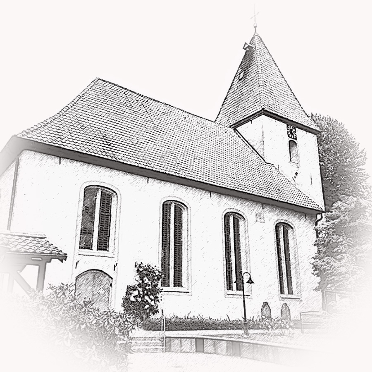 Hambergen Kirche – Motiv der Lasergravur