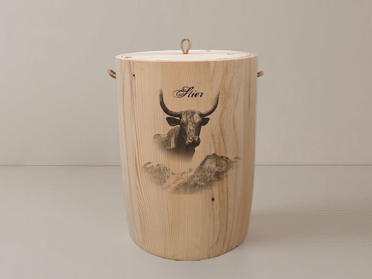 Sternzeichen Stier – Urne aus Fichte