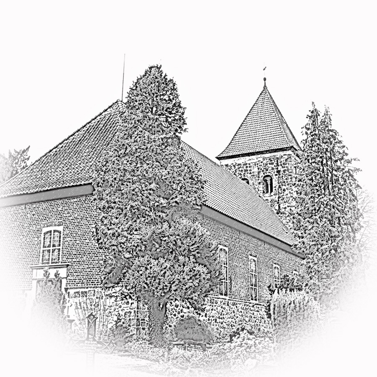 Neuenkirchen Kirche – Motiv der Lasergravur