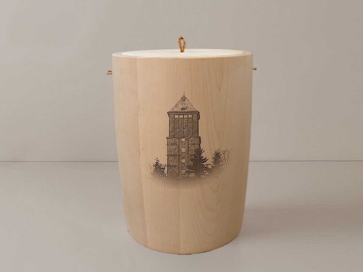 Bremen Blumenthal Wasserturm – Urne aus Ahorn