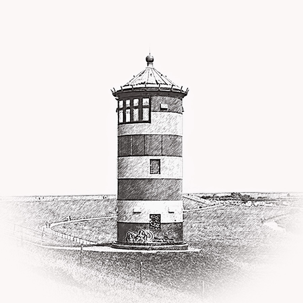 Leuchtturm Pilsum – Motiv der Lasergravur