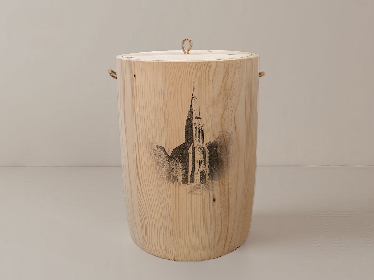 Bremen Blumenthal Kirche – Urne aus Fichte