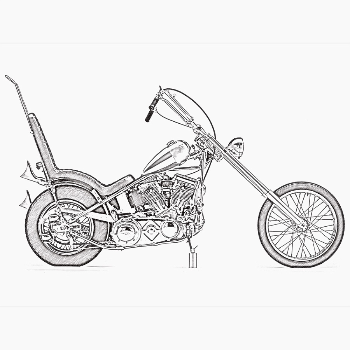 Easy Raider – Motiv der Lasergravur