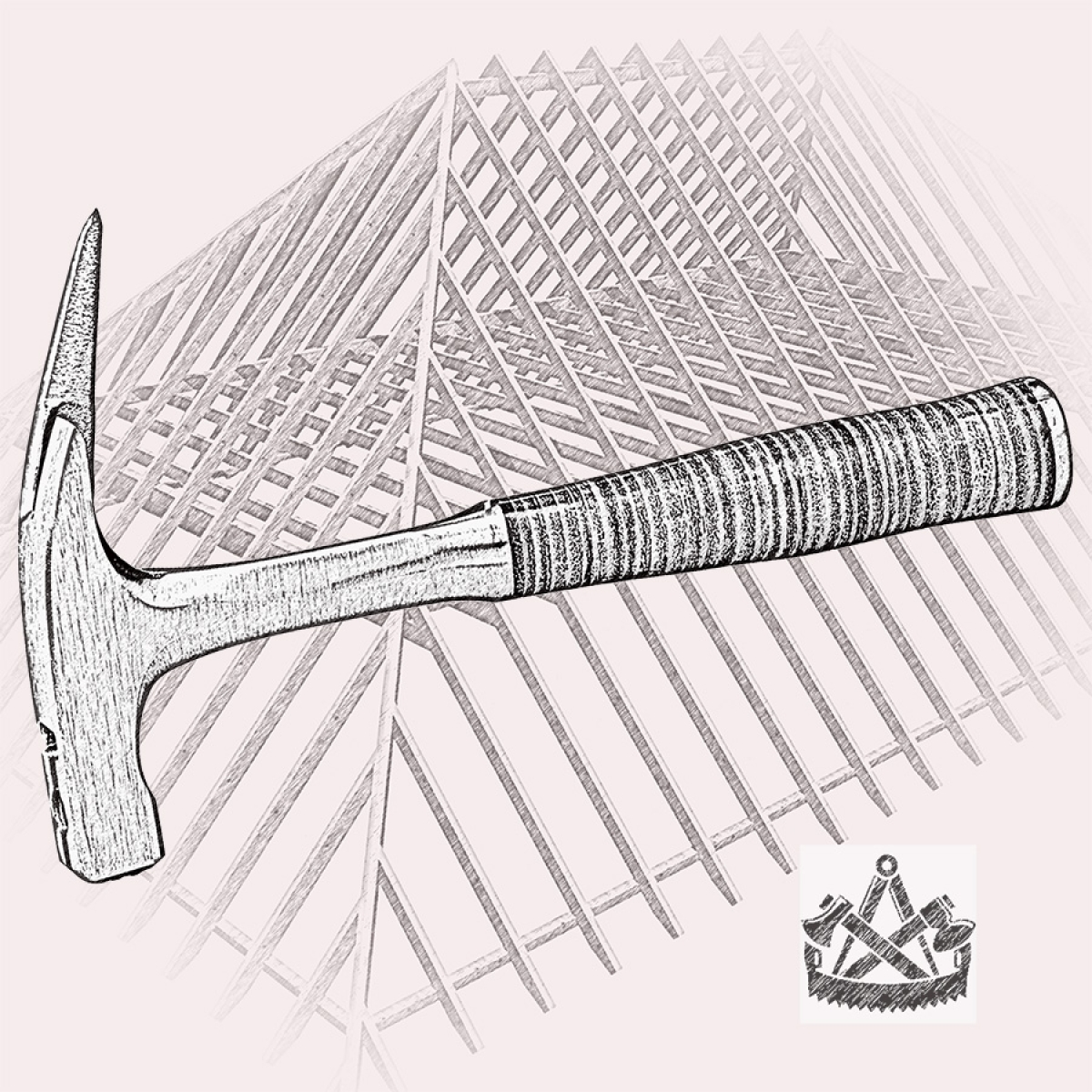 Zimmermann – Motiv der Lasergravur
