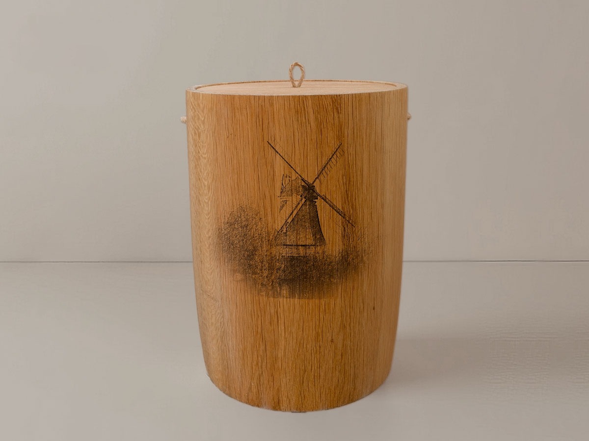 Aschwarden Mühle – Urne aus Eiche